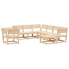 8-tlg. Garten-Lounge-Set Massivholz Kiefer