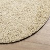 Teppich Shaggy Hochflor Modern Golden Ø 240 cm