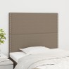 Kopfteile 2 Stk. Taupe 100x5x78/88 cm Stoff