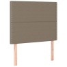 Kopfteile 2 Stk. Taupe 100x5x78/88 cm Stoff