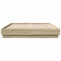 Bettgestell Sonoma-Eiche 160x200 cm Holzwerkstoff