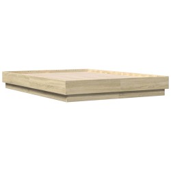 Bettgestell Sonoma-Eiche 120x190 cm Holzwerkstoff