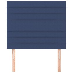 Kopfteile 2 Stk. Blau 90x5x78/88 cm Stoff