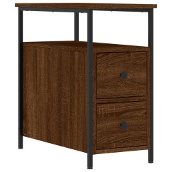 Nachttische 2 Stk. Braun Eichen-Optik 30x60x60 cm Holzwerkstoff