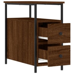 Nachttische 2 Stk. Braun Eichen-Optik 30x60x60 cm Holzwerkstoff