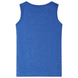 Kinder-Tanktop Blau Melange 104