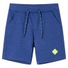 Kindershorts mit Kordelzug Blau Melange 104