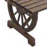 Gartenbank 115 cm Massivholz Tanne