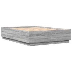 Bettgestell Grau Sonoma 120x200 cm Holzwerkstoff