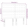 Kopfteile 4 Stk. Dunkelgrau 72x5x78/88 cm Samt