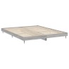 Bettgestell Grau Sonoma 150x200 cm Holzwerkstoff