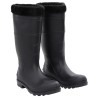 Gummistiefel mit Herausnehmbarem Innenfutter Schwarz Gr. 42 PVC