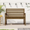 Gartenbank Honigbraun 109x48x91,5 cm Massivholz Kiefer