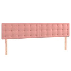 Boxspringbett mit Matratze Rosa 120x190 cm Samt