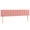 Boxspringbett mit Matratze Rosa 120x190 cm Samt