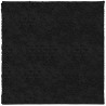 Shaggy-Teppich PAMPLONA Hochflor Modern Schwarz 160x160 cm