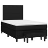 Boxspringbett mit Matratze Schwarz 120x190 cm Stoff