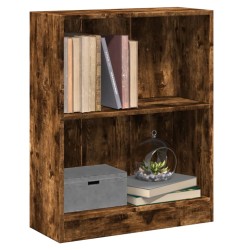 Bücherregal Räuchereiche 60x24x74,5 cm Holzwerkstoff