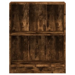 Bücherregal Räuchereiche 60x24x74,5 cm Holzwerkstoff