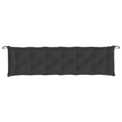 Gartenbank-Auflagen 2 Stk. Schwarz 200x50x7 cm Oxford-Gewebe