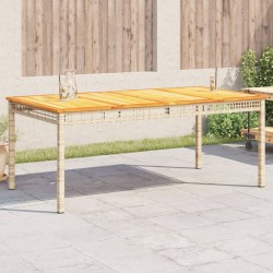 Gartentisch Beige 180x90x75...