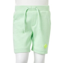 Kindershorts mit Kordelzug Knallgrün 140