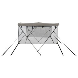 3-Bow Bimini-Top mit Mesh-Seitenteilen 183x(154-167)x137 cm