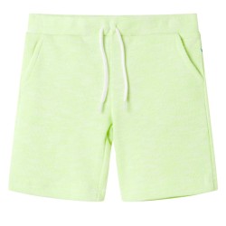 Kindershorts mit Kordelzug Neongelb 116