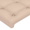 Kopfteil mit Ohren Cappuccino-Braun 83x23x118/128 cm Kunstleder