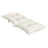 Hochlehner-Auflagen 6 Stk. Melange Creme 120x50x7 cm Stoff