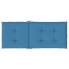 Hochlehner-Auflagen 4 Stk. Melange Blau 120x50x4 cm Stoff