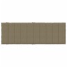 Sonnenliegen-Auflage Melange Taupe 186x58x3 cm Stoff