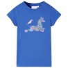 Kinder-T-Shirt Kobaltblau 92