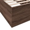 Bettgestell ohne Matratze Braun Eiche 75x190 cm Holzwerkstoff