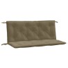 Gartenbank-Auflagen 2 Stk. Melange Taupe 120x50x7 cm Stoff