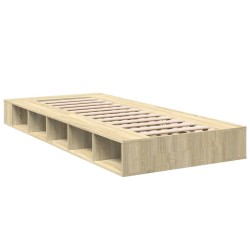 Bettgestell Sonoma-Eiche 75x190 cm Holzwerkstoff