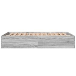 Bettgestell Grau Sonoma 120x190 cm Holzwerkstoff