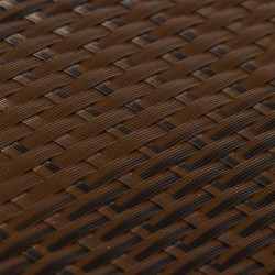 Balkon-Sichtschutz Braun und Schwarz 300x80 cm Poly Rattan