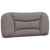 Bett mit Matratze Taupe 80x200 cm Stoff