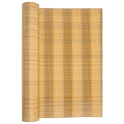 Balkon-Sichtschutz Hellbraun 300x80 cm Poly Rattan