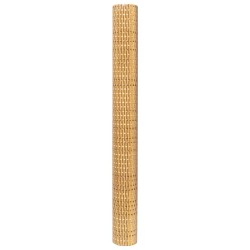 Balkon-Sichtschutz Hellbraun 1000x90 cm Poly Rattan