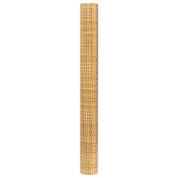 Balkon-Sichtschutz Hellbraun 500x100 cm Poly Rattan