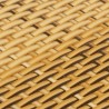 Balkon-Sichtschutz Hellbraun 500x100 cm Poly Rattan