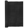 Balkon-Sichtschutz Schwarz 1000x90 cm Poly Rattan