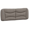 Bett mit Matratze Taupe 120x200 cm Stoff