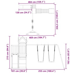 Spielturm Imprägniertes Kiefernholz