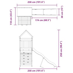 Spielturm Imprägniertes Kiefernholz