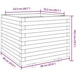 Pflanzkübel 60x60x49,5 cm Massivholz Douglasie