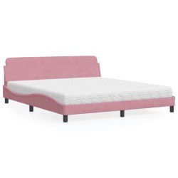 Bett mit Matratze Rosa...