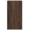 Nachttische 2 Stk. Braun Eichen-Optik 35x34x65 cm Holzwerkstoff